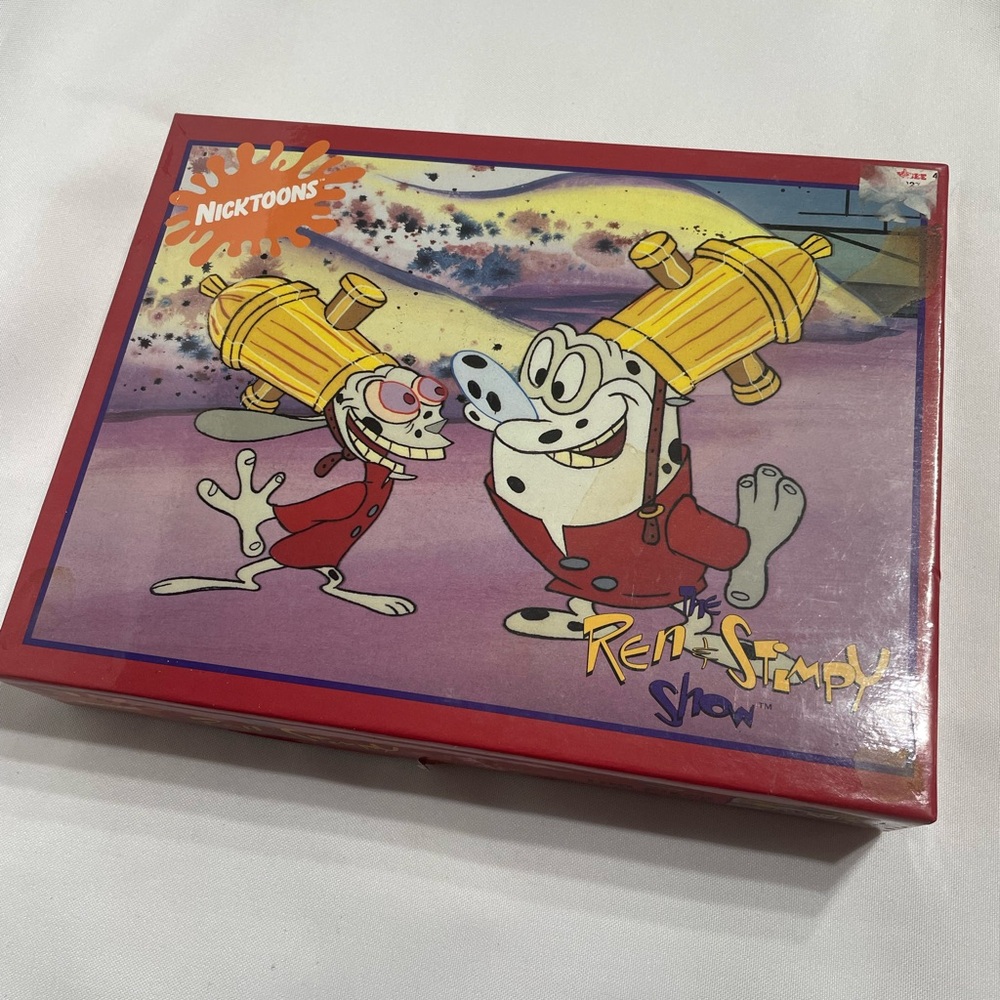 VINTAGE REN & STIMPY Firedogs Puzzle COMPLETE Excellent Condition